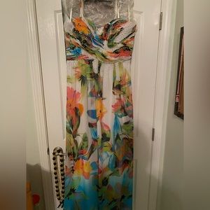Floral Evening Gown/Prom Dress